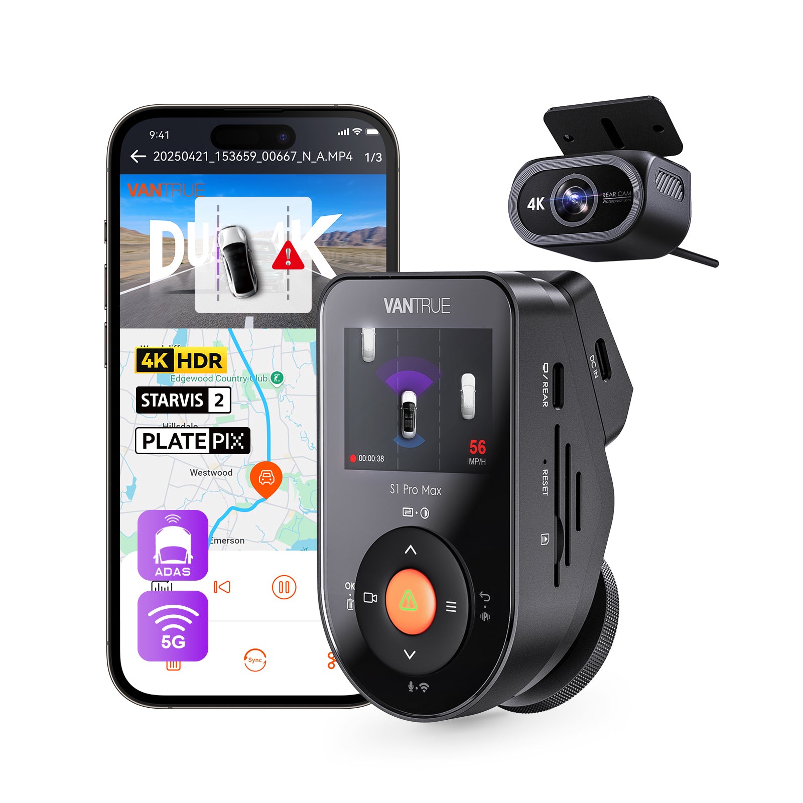 Vantrue S1 Pro Max dash cam